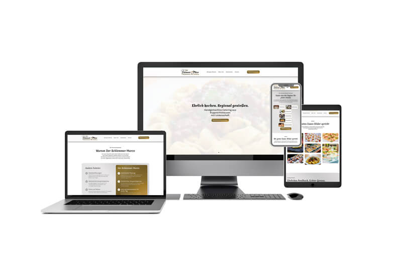 Website Mockup Der Schlemmer Marco verschiedene Devices